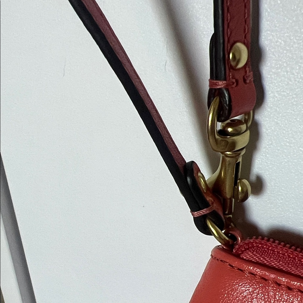 Coach Coral Leather Wristlet - Picture 3 of 8